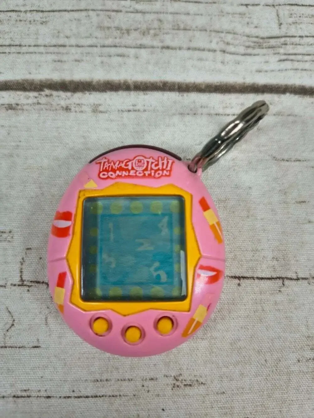Pink Tamagotchi Connection V2 Lips and Lipstick Virtual Pet
